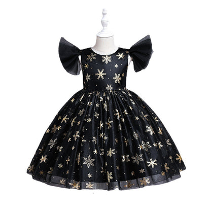 Girls Halloween Christmas Party Dress - Princess Gown Costume for Special Occasions