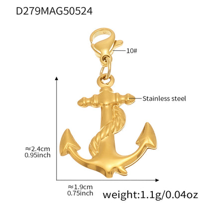 OMAIKA 5A Zircon Multi-element DIY Bracelet fashion European and American Anklet Stainless Steel Furnace Vacuum Electroplating Jewelry