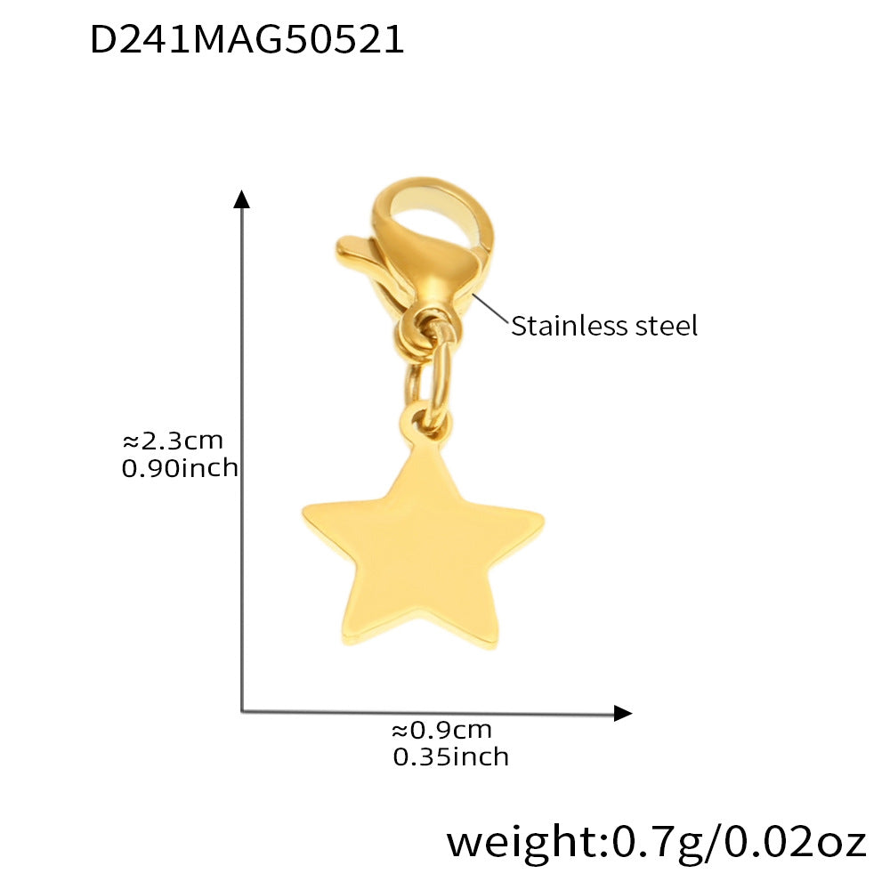 OMAIKA 5A Zircon Multi-element DIY Bracelet fashion European and American Anklet Stainless Steel Furnace Vacuum Electroplating Jewelry
