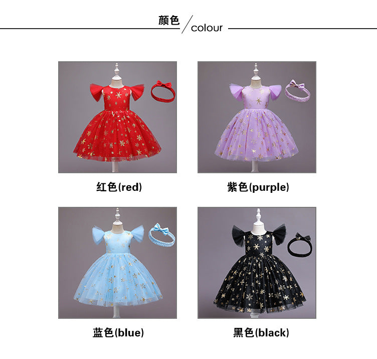 Girls Halloween Christmas Party Dress - Princess Gown Costume for Special Occasions