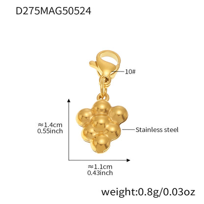 OMAIKA 5A Zircon Multi-element DIY Bracelet fashion European and American Anklet Stainless Steel Furnace Vacuum Electroplating Jewelry