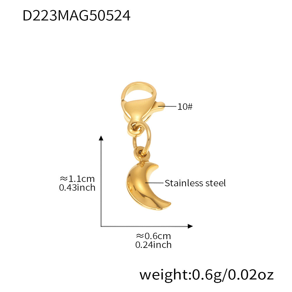 OMAIKA 5A Zircon Multi-element DIY Bracelet fashion European and American Anklet Stainless Steel Furnace Vacuum Electroplating Jewelry