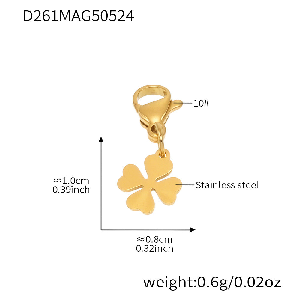 OMAIKA 5A Zircon Multi-element DIY Bracelet fashion European and American Anklet Stainless Steel Furnace Vacuum Electroplating Jewelry