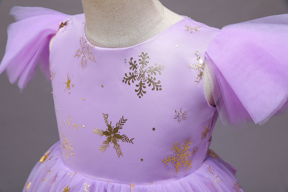 Girls Halloween Christmas Party Dress - Princess Gown Costume for Special Occasions