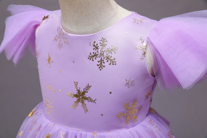 Girls Halloween Christmas Party Dress - Princess Gown Costume for Special Occasions