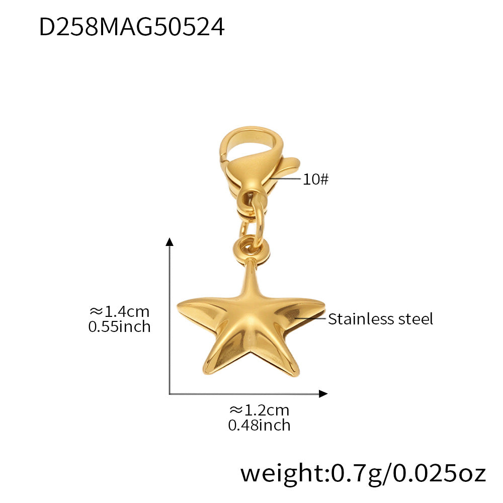 OMAIKA 5A Zircon Multi-element DIY Bracelet fashion European and American Anklet Stainless Steel Furnace Vacuum Electroplating Jewelry