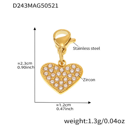 OMAIKA 5A Zircon Multi-element DIY Bracelet fashion European and American Anklet Stainless Steel Furnace Vacuum Electroplating Jewelry