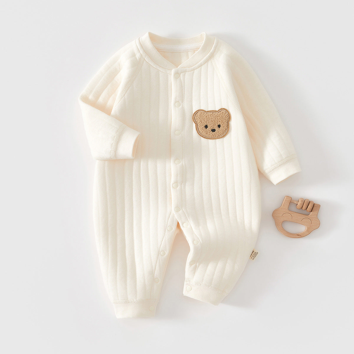 Baby Winter Clothes Pure Cotton Thickened Romper - Warm Padded Jumpsuit for Newborn Boys & Girls