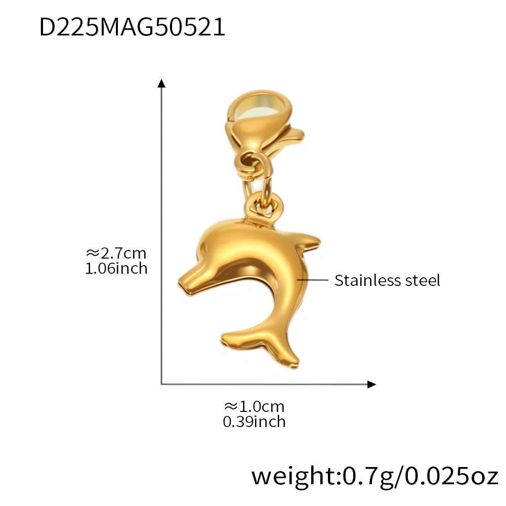 OMAIKA 5A Zircon Multi-element DIY Bracelet fashion European and American Anklet Stainless Steel Furnace Vacuum Electroplating Jewelry