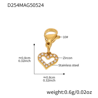 OMAIKA 5A Zircon Multi-element DIY Bracelet fashion European and American Anklet Stainless Steel Furnace Vacuum Electroplating Jewelry