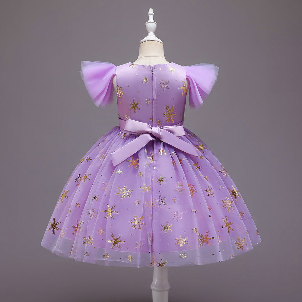 Girls Halloween Christmas Party Dress - Princess Gown Costume for Special Occasions