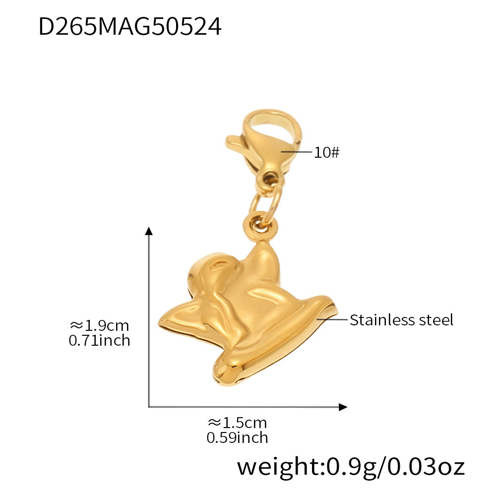 OMAIKA 5A Zircon Multi-element DIY Bracelet fashion European and American Anklet Stainless Steel Furnace Vacuum Electroplating Jewelry