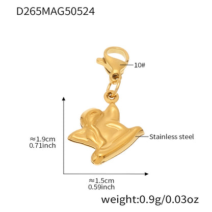 OMAIKA 5A Zircon Multi-element DIY Bracelet fashion European and American Anklet Stainless Steel Furnace Vacuum Electroplating Jewelry