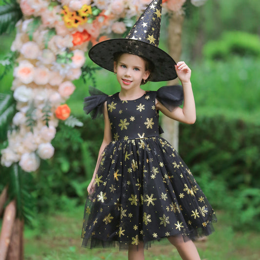 Girls Halloween Christmas Party Dress - Princess Gown Costume for Special Occasions