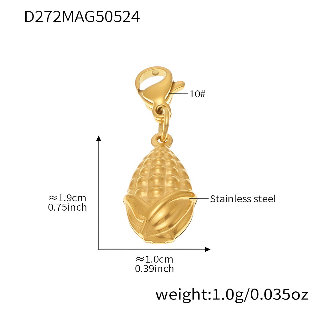 OMAIKA 5A Zircon Multi-element DIY Bracelet fashion European and American Anklet Stainless Steel Furnace Vacuum Electroplating Jewelry