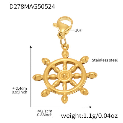 OMAIKA 5A Zircon Multi-element DIY Bracelet fashion European and American Anklet Stainless Steel Furnace Vacuum Electroplating Jewelry
