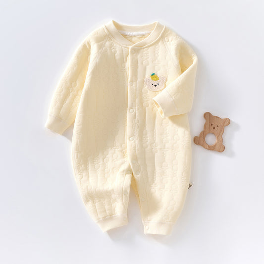 Baby Winter Clothes Pure Cotton Thickened Romper - Warm Padded Jumpsuit for Newborn Boys & Girls