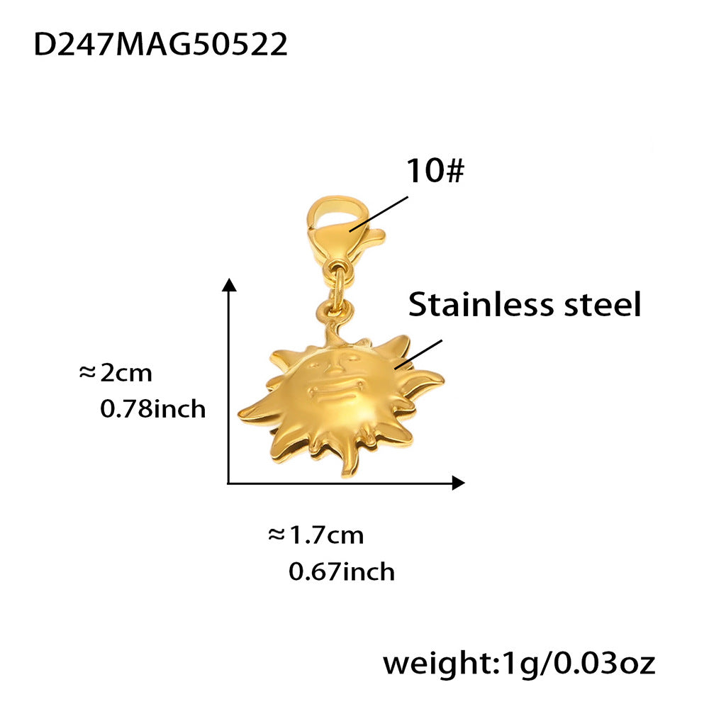 OMAIKA 5A Zircon Multi-element DIY Bracelet fashion European and American Anklet Stainless Steel Furnace Vacuum Electroplating Jewelry