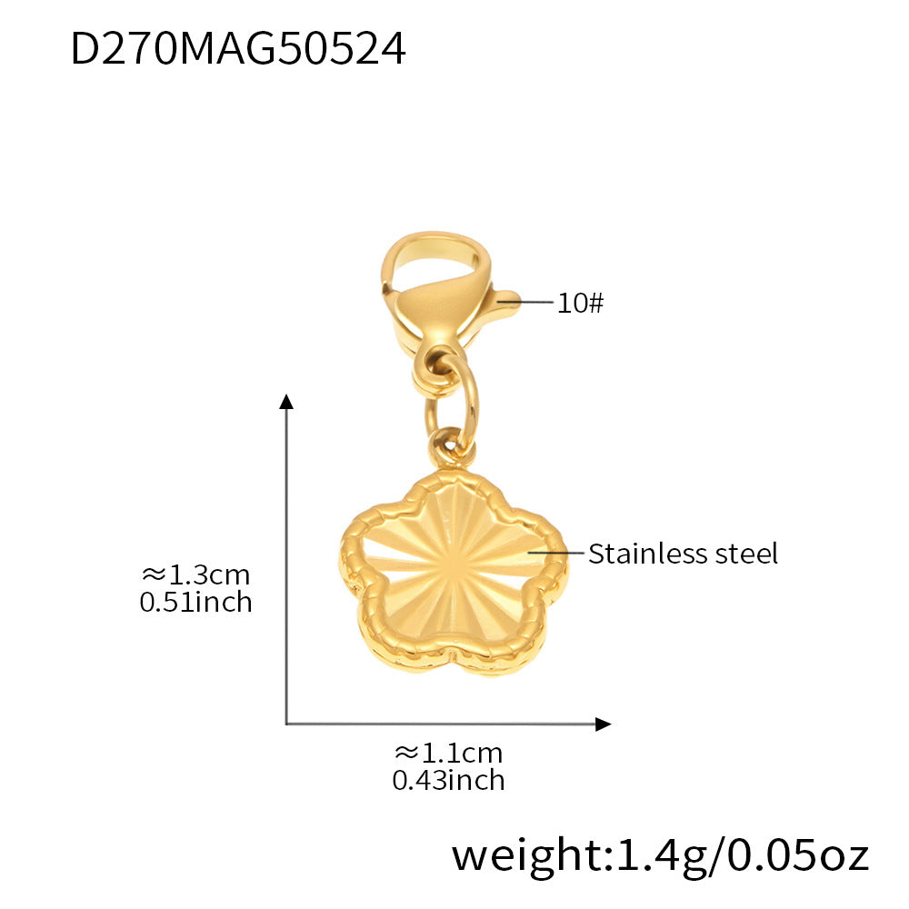 OMAIKA 5A Zircon Multi-element DIY Bracelet fashion European and American Anklet Stainless Steel Furnace Vacuum Electroplating Jewelry