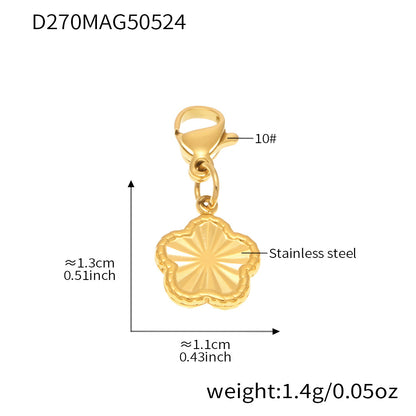 OMAIKA 5A Zircon Multi-element DIY Bracelet fashion European and American Anklet Stainless Steel Furnace Vacuum Electroplating Jewelry