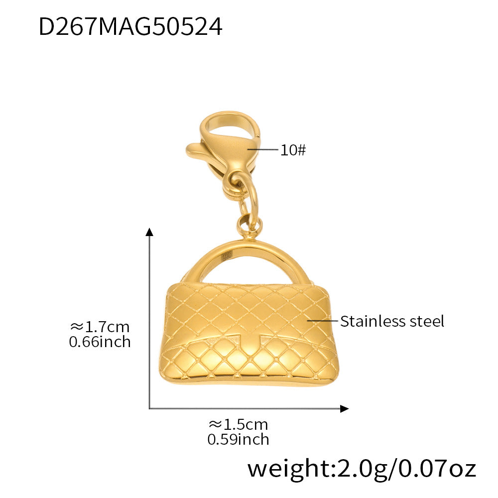 OMAIKA 5A Zircon Multi-element DIY Bracelet fashion European and American Anklet Stainless Steel Furnace Vacuum Electroplating Jewelry