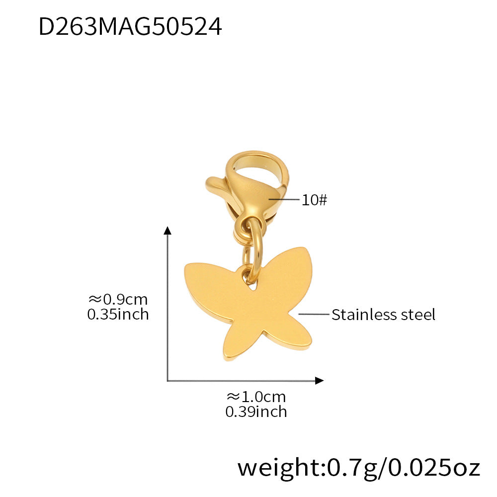 OMAIKA 5A Zircon Multi-element DIY Bracelet fashion European and American Anklet Stainless Steel Furnace Vacuum Electroplating Jewelry
