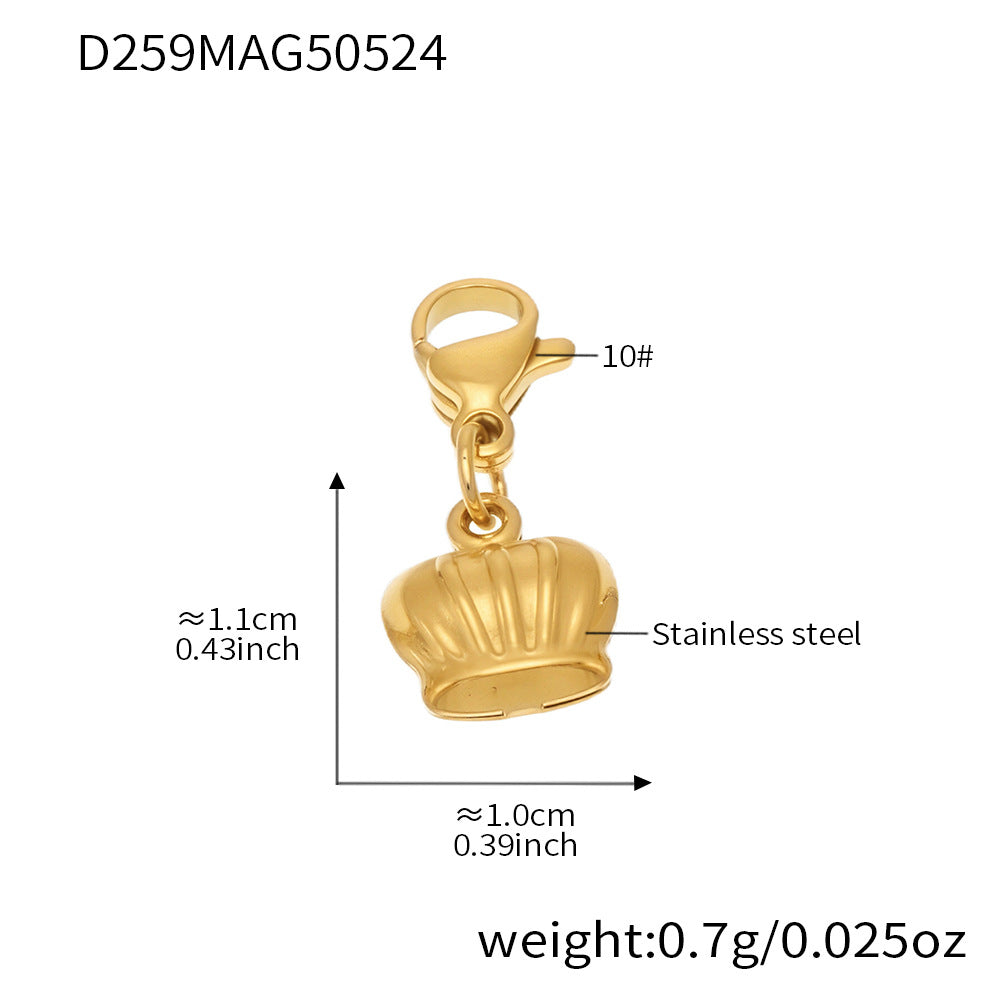 OMAIKA 5A Zircon Multi-element DIY Bracelet fashion European and American Anklet Stainless Steel Furnace Vacuum Electroplating Jewelry
