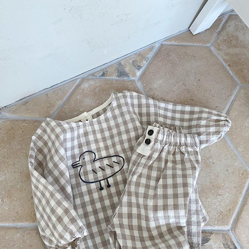 Organic Cotton Linen Baby Set - Breathable 2-Piece Outfit for Babies & Toddlers 6M-3Y, Casual Everyday Spring Summer Clothes