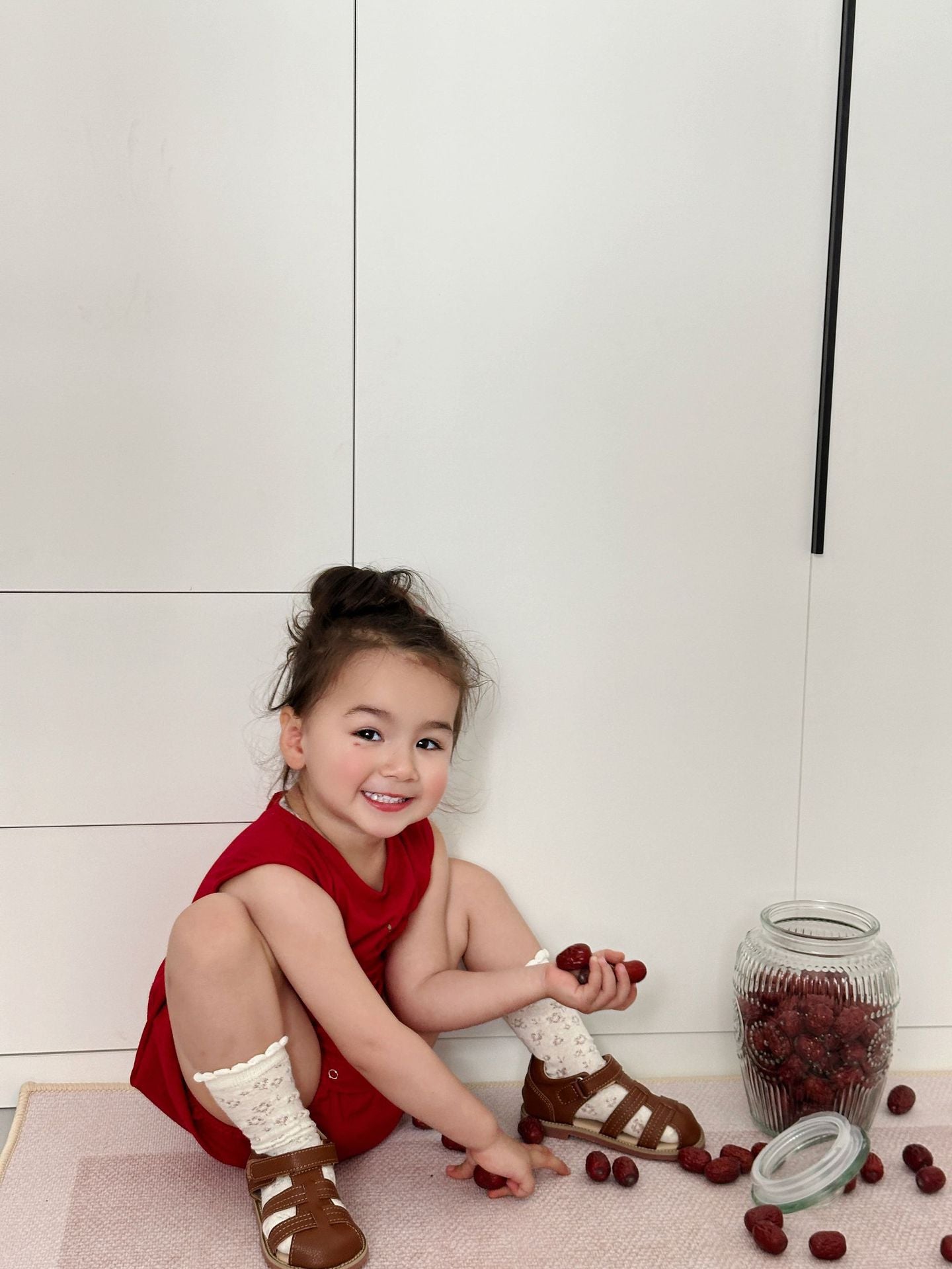 Panda Embroidery Baby Romper - 100% Linen Sleeveless Bodysuit for First Birthday & Photo Shoots (0-2 Years)