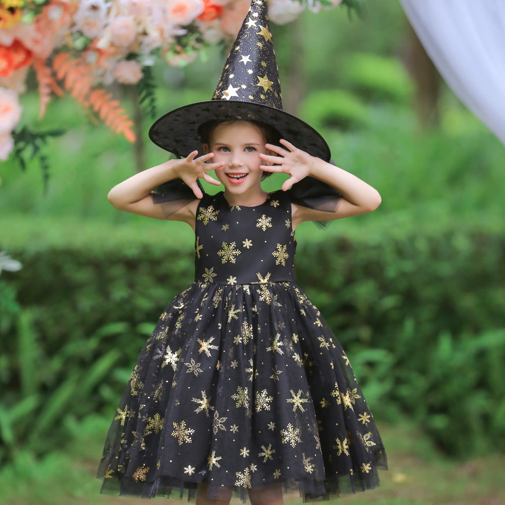 Girls Halloween Christmas Party Dress - Princess Gown Costume for Special Occasions