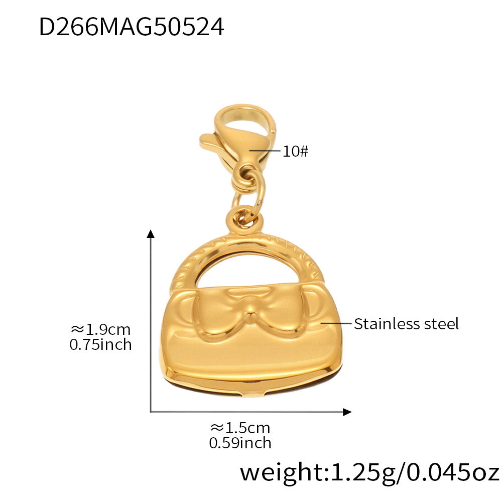OMAIKA 5A Zircon Multi-element DIY Bracelet fashion European and American Anklet Stainless Steel Furnace Vacuum Electroplating Jewelry