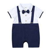 Baby Boy First Birthday Outfit - British Style 2-Piece Cotton Linen Suit for Christening, Baptism, Photo Shoot (1-3 Years)