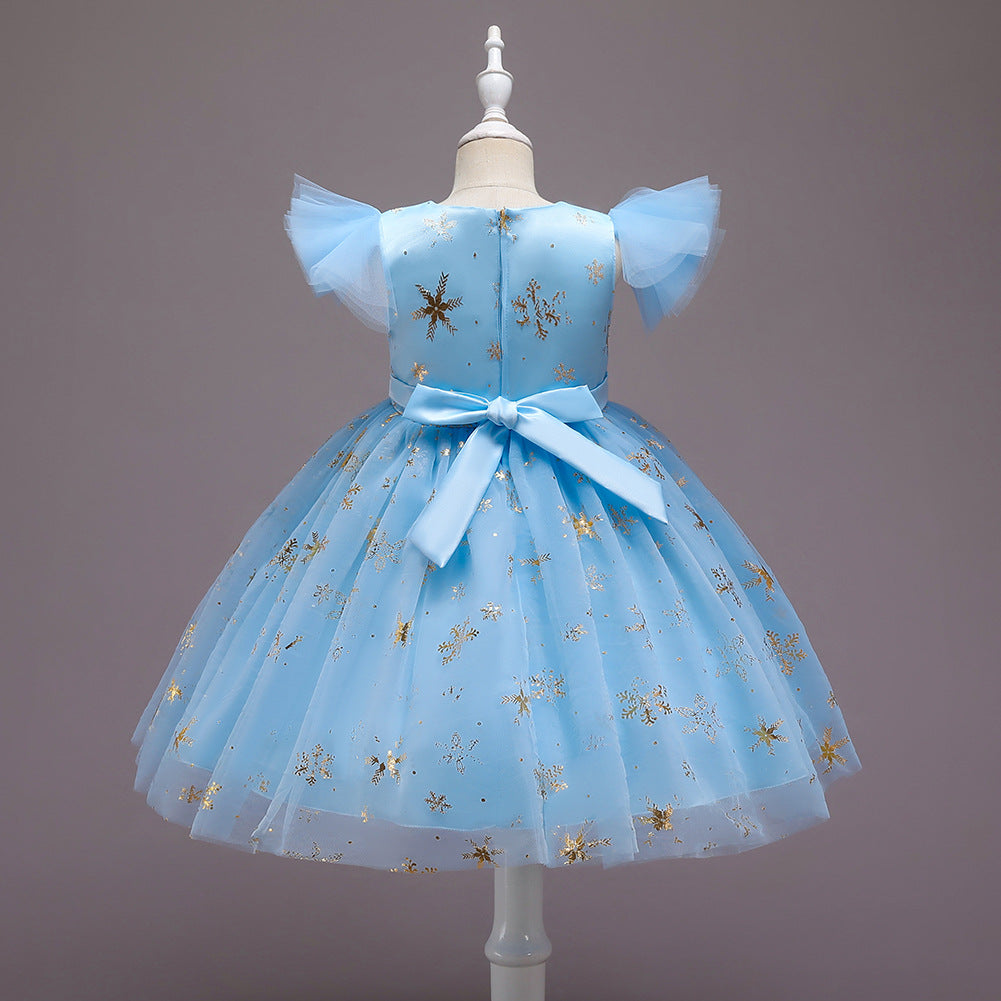 Girls Halloween Christmas Party Dress - Princess Gown Costume for Special Occasions