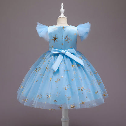 Girls Halloween Christmas Party Dress - Princess Gown Costume for Special Occasions