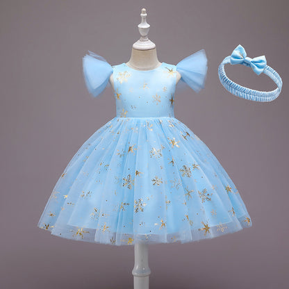 Girls Halloween Christmas Party Dress - Princess Gown Costume for Special Occasions
