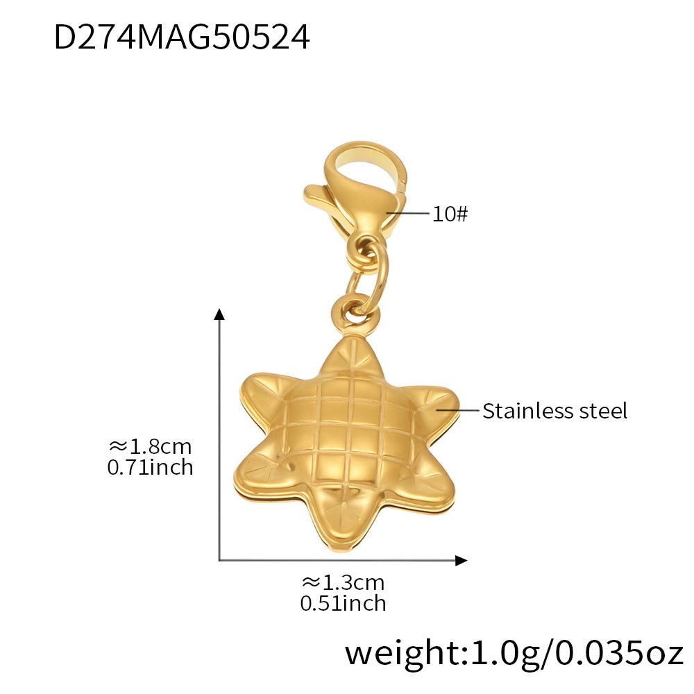 OMAIKA 5A Zircon Multi-element DIY Bracelet fashion European and American Anklet Stainless Steel Furnace Vacuum Electroplating Jewelry