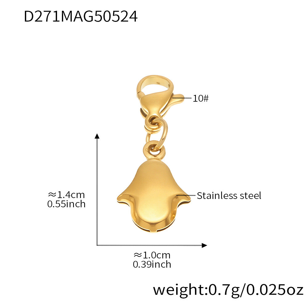 OMAIKA 5A Zircon Multi-element DIY Bracelet fashion European and American Anklet Stainless Steel Furnace Vacuum Electroplating Jewelry
