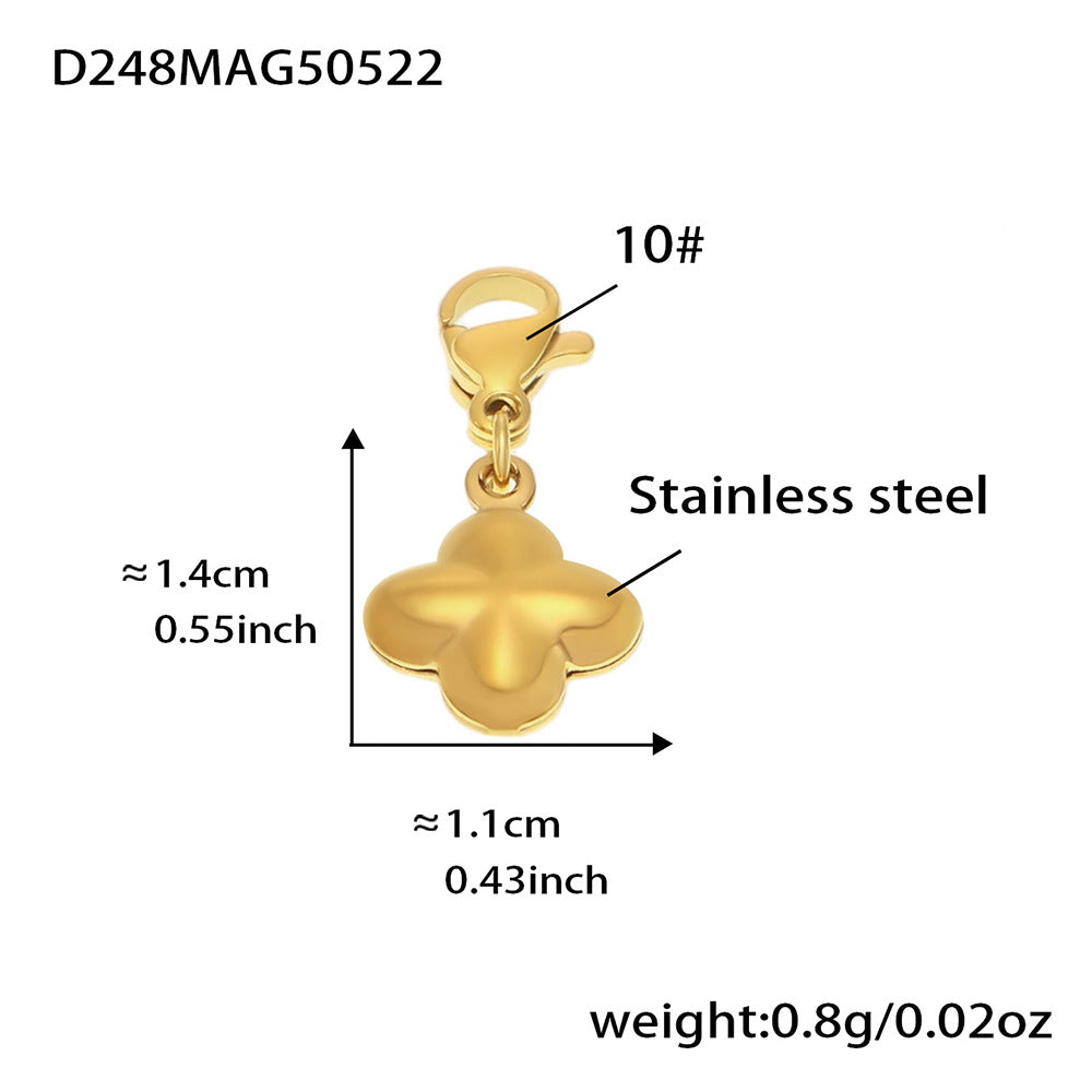 OMAIKA 5A Zircon Multi-element DIY Bracelet fashion European and American Anklet Stainless Steel Furnace Vacuum Electroplating Jewelry