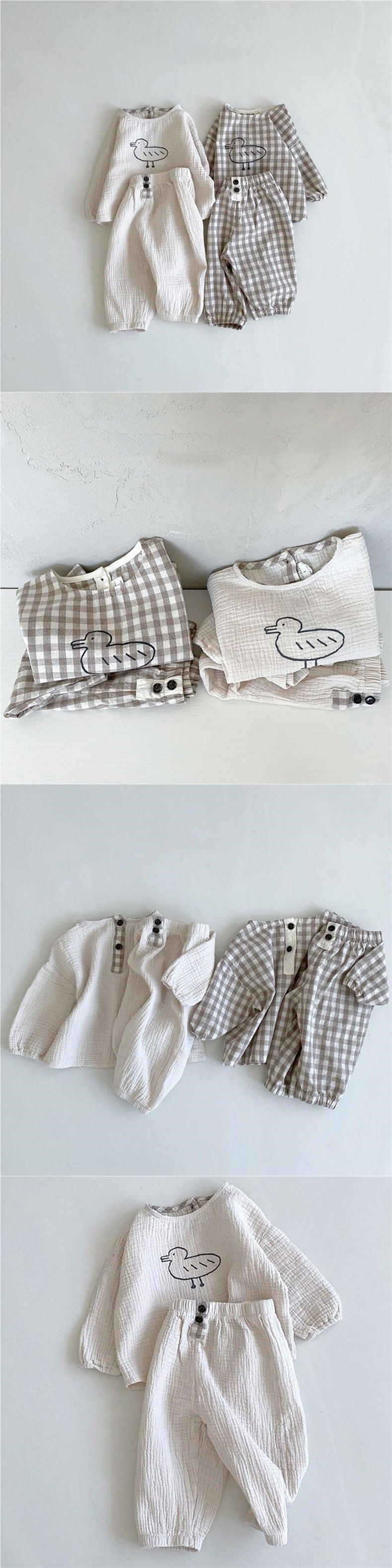 Organic Cotton Linen Baby Set - Breathable 2-Piece Outfit for Babies & Toddlers 6M-3Y, Casual Everyday Spring Summer Clothes