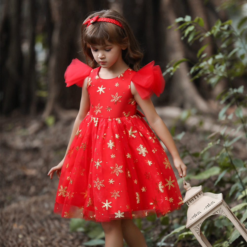 Girls Halloween Christmas Party Dress - Princess Gown Costume for Special Occasions