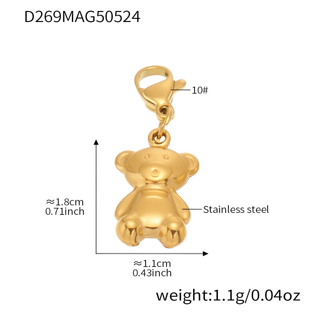 OMAIKA 5A Zircon Multi-element DIY Bracelet fashion European and American Anklet Stainless Steel Furnace Vacuum Electroplating Jewelry