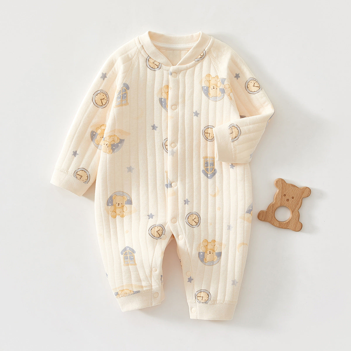 Baby Winter Clothes Pure Cotton Thickened Romper - Warm Padded Jumpsuit for Newborn Boys & Girls