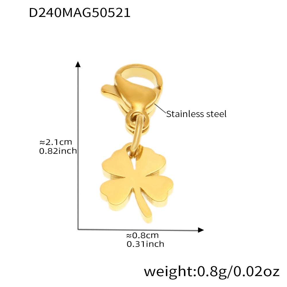 OMAIKA 5A Zircon Multi-element DIY Bracelet fashion European and American Anklet Stainless Steel Furnace Vacuum Electroplating Jewelry