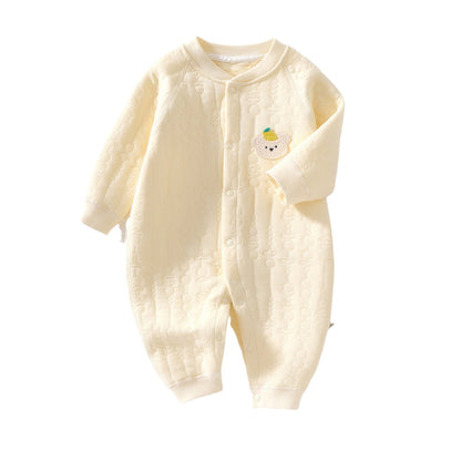 Baby Winter Clothes Pure Cotton Thickened Romper - Warm Padded Jumpsuit for Newborn Boys & Girls