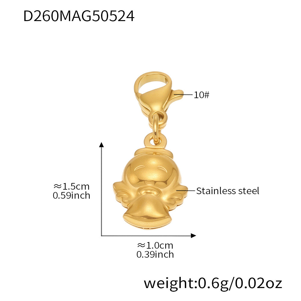 OMAIKA 5A Zircon Multi-element DIY Bracelet fashion European and American Anklet Stainless Steel Furnace Vacuum Electroplating Jewelry