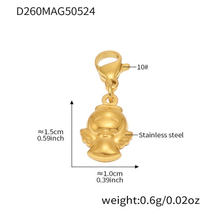 OMAIKA 5A Zircon Multi-element DIY Bracelet fashion European and American Anklet Stainless Steel Furnace Vacuum Electroplating Jewelry